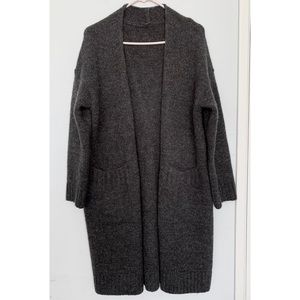 Dark Grey Long Cardigan